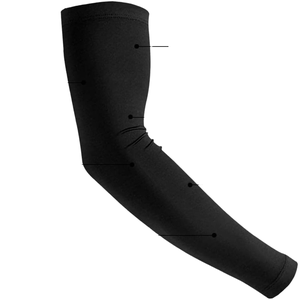 Manchons de cyclisme anti-UV noirs pour hommes - Product Image 3