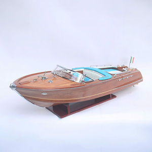 VENTES CHAUDES |   LUXURY SUPER RIVA LAM.BOR.GHI.NI |   Modèle de bateau à moteur italien en bois artisanal pour cadeaux spéciaux |   COLLECTEURS | - Product Image 1