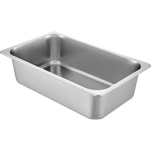Set di 6 Contenitori Profondi in Acciaio Inox per Alimenti 20,9 X 12,8 X 5,9 Pollici 20,5L per Riscaldamento e Conservazione - Product Image 1
