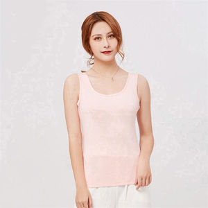 Camiseta sin mangas blanca para mujer, cuello redondo, tejida, transpirable, informal - Product Image 5