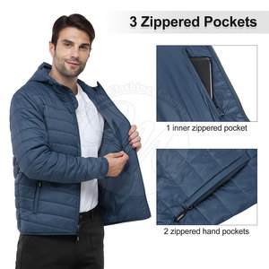 Nouvelle arrivée 2026, veste matelassée pour homme, meilleur prix, veste matelassée pour homme en nylon/polyester, veste matelassée d'hiver pour homme - Product Image 3