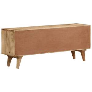 Meuble TV en bois de manguier massif, bois naturel, meubles de salon - Product Image 5