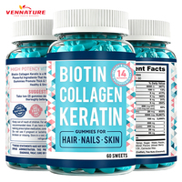 Gummies de Collagène Marin à la Pectine OEM ODM avec Biotine et Vitamine C pour Raffermir la Peau, Stimuler la Croissance des Cheveux et Renforcer les Ongles