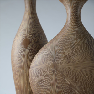 Vase classique léger en bois naturel 100% fait main, motif figurine, décoration d'intérieur, artisanat indien MULTI CRAFT - Product Image 5