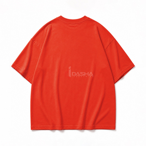 T-shirt Streetwear Homme 2026 Personnalisé avec Logo, Coupe Ample Épaules Tombantes, Coton Lourd, Impression en Relief et Broderie, Vente en Gros OEM en Gros à Bas Prix - Product Image 2
