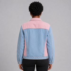 Durable Women Denim Jacket Custom Logo Breathable Washed Cotton Button <b>Up</b> Casual Streetwear Fashion Women <b>Jean</b> Jacket for Winter - Product Image 5
