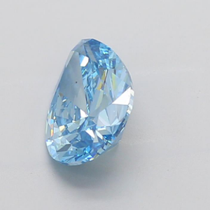 Diamant de laboratoire de forme poire bleu vif de 3,03 carats VS 2, coupe excellente, bleu vif fantaisie - Product Image 2