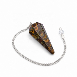 Pendentif de radiesthésie en rubis matriciel, pendentif en cristal fait main, pendentif de guérison, outil de Reiki, fournisseur de cristaux en gros en Inde - Product Image 5