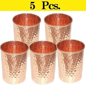 Vaso de cobre para una hidratación saludable, bebida ayurvédica, ecológico, reutilizable, duradero, para mejorar la ingesta diaria de agua. - Product Image 3
