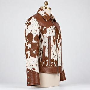 Chaqueta de Cuero Vacuno Estilo Vintage para Hombre, Precio al por Mayor, Material Duradero, Chaqueta de Cuero Vacuno Informal, Lisa y Resistente al Viento - Product Image 2