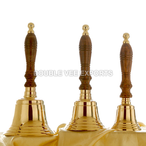 Campanas de Mano para Iglesia con Mangos de Madera |   Juego de Campanas Litúrgicas de Latón – DOUBLE VEE EXPORTS - Product Image 2