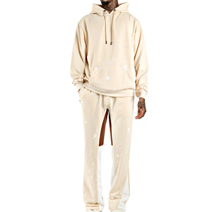 Modern Tracksuit Baggy Style oversized <b>hoodie</b> and baggy sweatpants set breathable comfortable outfit designed for <b>workouts</b> - Product Image 4
