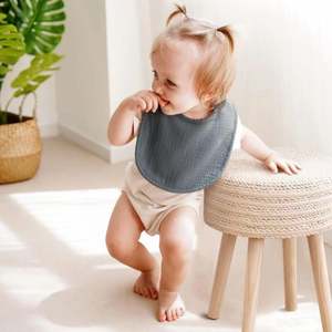 Ensemble de bavoirs pour bébé en mousseline 95% bambou 5% élasthanne - Extensibilité confortable, protection anti-régurgitation - Product Image 4