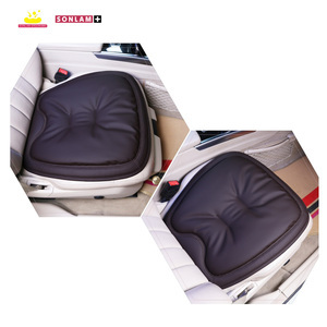 Fabrication d'usine ODM Housse de coussin en cuir Nappa pour siège de voiture Coussin de siège de conducteur de voiture de luxe imperméable Café universel - Product Image 3