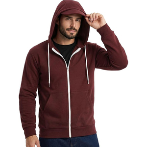 Sudadera con Capucha y Cremallera Kuenzi para Hombre, Tejida, Informal, de Otoño, 100% Algodón, 300GSM, Suave, Resistente, Lisa para Imprimir - Product Image 4