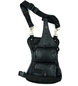 Sac de cuisse en cuir à bandoulière croisée, style holster, pochette de transport sécurisée pour l'extérieur, ceinture réglable, élégant et moderne - Product Image 4