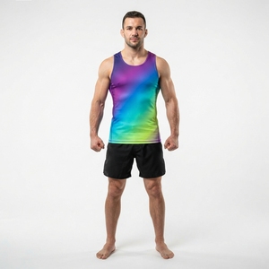 Camiseta de Tirantes Personalizada para MMA, Secado Rápido, Sublimada, para Gimnasio, Entrenamiento, Rendimiento Deportivo - Product Image 2