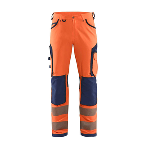 Men's High Visibility Reflective Safety Pants Lightweight Construction <b>Work</b> Wear Cargo Pocket <b>Waterproof</b> Working Pants - Product Image 4