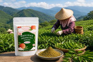 Té Oolong de Melocotón Blanco en Polvo KEI FU 100g, Certificado HALAL/HACCP de Taiwán para Té de Burbujas y Repostería - Product Image 5