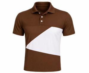 Men's Color Blocked <b>Polo</b> Shirt Short Sleeve Geometric Design Knitted Casual Style Navy <b>Orange</b> White - Product Image 4