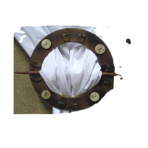 High Quality Wooden <b>Curtain</b> Holder With Mosaic of Horn <b>Curtain</b> Holder Indian Wooden Crafts for Home Decoration - Product Image 2