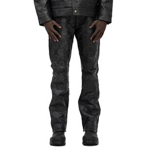 Conjunto Deportivo de Cuero Repujado para Hombre, Estilo Urbano, con Botones en el Cuello, Poliéster Grueso, para Invierno - Product Image 4