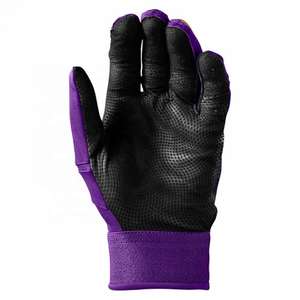 Nouveauté : Gants de frappeur ambidextres respirants avec logo personnalisé, manchette longue, en cuir de qualité supérieure, fermeture auto-agrippante, différentes tailles - Product Image 3