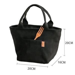 Professional Canvas <b>Insulated</b> <b>Lunch</b> Tote for Women and Men Portable Thermal Cooler Bag for Office and School - Product Image 2