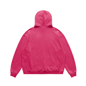 Hoodies personnalisés de style streetwear décontracté, 100% coton, poids lourd, lavage à l'acide, 450 g/m², pull-over oversize uni - Product Image 6