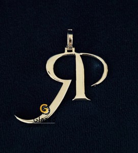 Pendentif pour homme personnalisé en forme de lettre R, style hip-hop, moissanite brillante de clarté VVS, argent sterling 925 plaqué rhodium - Product Image 6