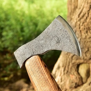 Hacha Tomahawk de Acero Forjado Hecha a Mano con Mango de Madera de Fresno, Funda de Cuero, Grado Industrial, para Camping y Bushcraft al Aire Libre - Product Image 2