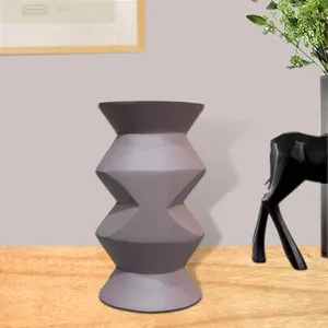 Vase à fleurs en fer élégant pour centre de table Ramadan, vase à fleurs en métal de luxe spécial Aïd, vase à fleurs festif pour la maison - Product Image 1