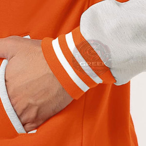 Chaquetas Letterman en Línea, Más Vendidas, Precio Económico, Cuello Alto, Logotipo Frontal, MOQ Bajo, Impermeables, Transpirables, para Hombre, Invierno - Product Image 4