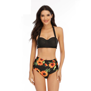 Traje de Baño Listo para Enviar, MOQ Bajo, Ecológico, de Nailon, para Mujer, con Estampado por Sublimación, Bikini Personalizado - Product Image 4