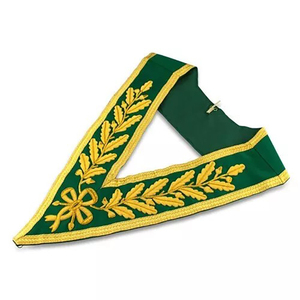 Collier de régalia de Grand Prêtre du 18e Degré Maçonnique Rose Croix, brodé de haute qualité, à coudre, en velours rouge - Product Image 2