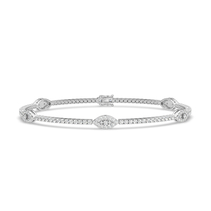 Lab Created Diamond <b>Bracelet</b> <b>Bangle</b> Round Cut <b>Bracelets</b> Fine Jewelry with IGI Certified & VVS Clarity for Women's for Sale - Product Image 1