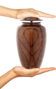 Urne funéraire en bois Antique Creations pour cendres humaines, capacité 250 lb, motif Arbre de Vie gravé, décorative, écologique, traditionnelle - Product Image 3