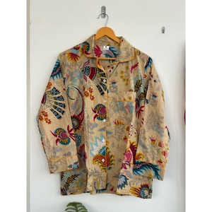 Conjunto de Pijama de Manga Larga con Estampado Floral, 100% Algodón, Cuello en V, Cintura Elástica, Tejido Transpirable, Bolsillos Ecológicos - Product Image 3