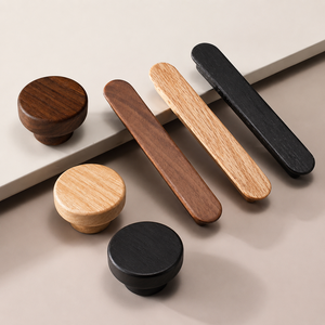 Manijas de Madera Sólida para Puertas y Gabinetes, Perillas de Madera y Tiradores para Cajones, para Cocinas, Armarios, Muebles, Diseño Interior Moderno para el Hogar - Product Image 3