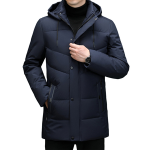 Hot Sale Custom Mens <b>Winter</b> <b>Waterproof</b> Windproof Puffer Jacket Stand Collar Hooded Front Logo Stylish Padded <b>Coat</b> - Product Image 3