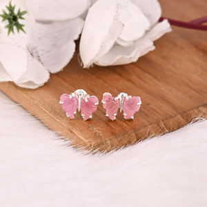 Pendientes de lujo chapados en plata, plata de ley 925, con turmalina natural, pendientes de piedras preciosas, joyería para mujer, regalo para ella. - Product Image 2
