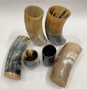 Las Mejores Tazas de Chupito Hechas a Mano de Cuerno de Búfalo Pulido Ecológico, Tazas Vikingas de Cuerno de Vaca/Bovino Hechas a Mano para Fiestas y Brindis - Product Image 5