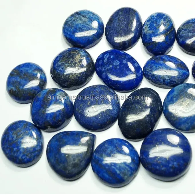 Menakjubkan Lapis Lazuli Cabochon Lot halus dipoles Lapis Lazuli dari Afghanistan batu permata terbaik untuk membuat liontin