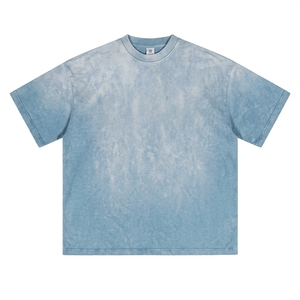Camisetas Personalizadas de Alta Calidad para Hombre, Tejido de Algodón Grueso de 250 g/m², Estilo Vintage, Lavado Ácido, Impresión Serigráfica - Product Image 4