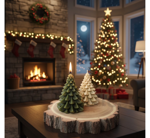 Árbol de Navidad con 1 Vela, Opción de Decoración para el Hogar, Bodas, Navidad, Pascua, Cumpleaños y San Valentín - Product Image 1