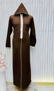 Vente flash : Kandora arabe traditionnelle en coton premium, ample, à manches longues, vêtements islamiques pour la prière, occasions Ramadan et Eid - Product Image 4