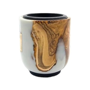 Porte-encens Minimaliste Fait Main en Bois d'Acacia et Résine Écologique, Finition Premium, Élégant, Religieux, Tendance Toutes Saisons 2026 - Product Image 4