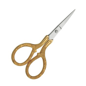 Ciseaux à ongles de haute qualité en argent avec manche doré, ciseaux à broder en acier inoxydable tranchant, ciseaux de manucure, logo personnalisé - Product Image 1