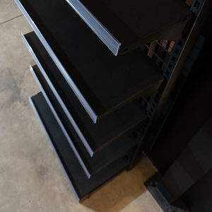 Étagère de supermarché métallique simple face, système d'étagères de magasin de détail noir, OEM Vietnam ADong A28 - Product Image 4