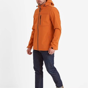 Chaqueta de Invierno de Tejido Softshell con Detalle de Botones, Impermeable, Cortavientos, Transpirable, con Cuello Alto y Capucha Extraíble - Product Image 4